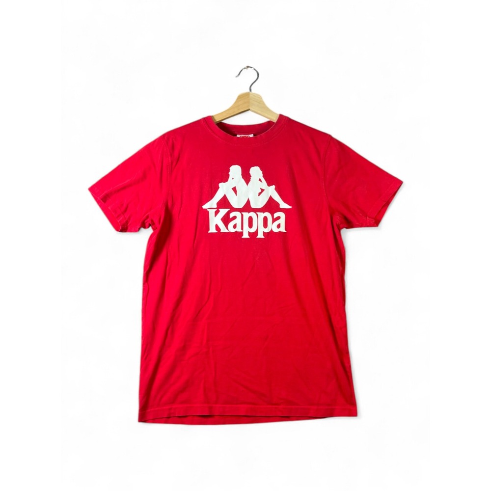 Kappa Mens Medium Red Graphic Tee Short Sleeve Omini Logo Crew Neck T-Shirt